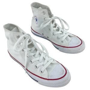 Converse White Converse High-Top Shoes Sneakers Women’s Size 6 Pre-Owned
